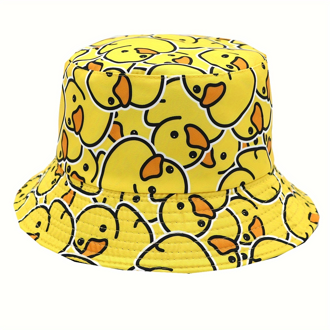 A Stylish Cartoon Colorful Little Yellow Duck Pattern Lightweight Hat, A Unisex Cute Casual Cap