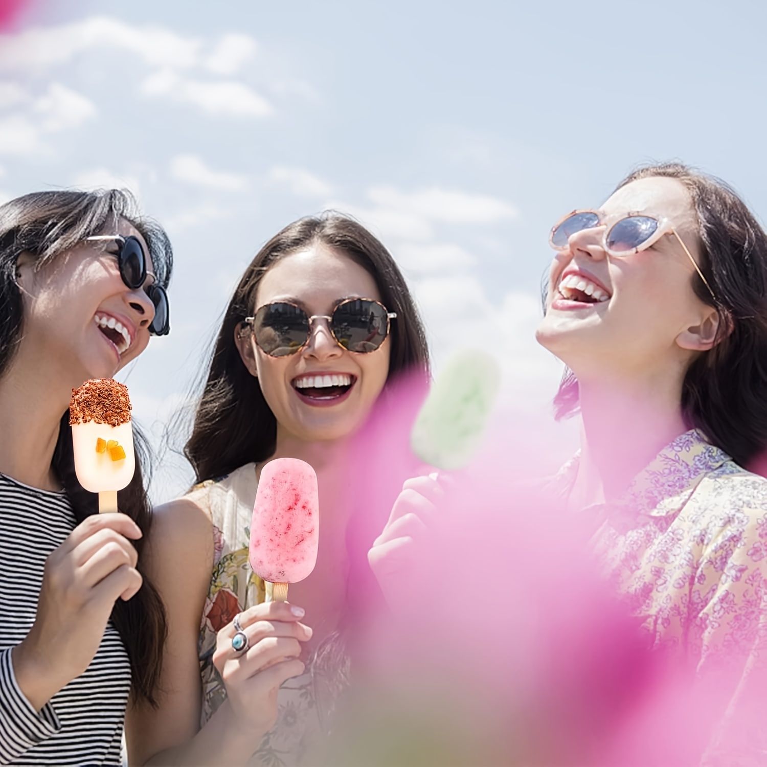 3 Anelli Di Tenuta In Silicone Per Gelatiere - Forma A I Per Separare I Gusti Del Gelato - Foto 4