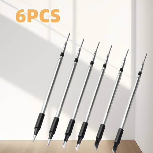 set of 6 replacement tips for a usb powered portable electric soldering suitable for 5v applications such as electronics repair welding maintenance disassembly circuit board cpu soldering and