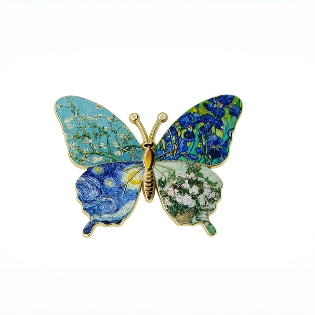 Butterfly Enamel Brooch Pin, Decorative Fashion Accessory
