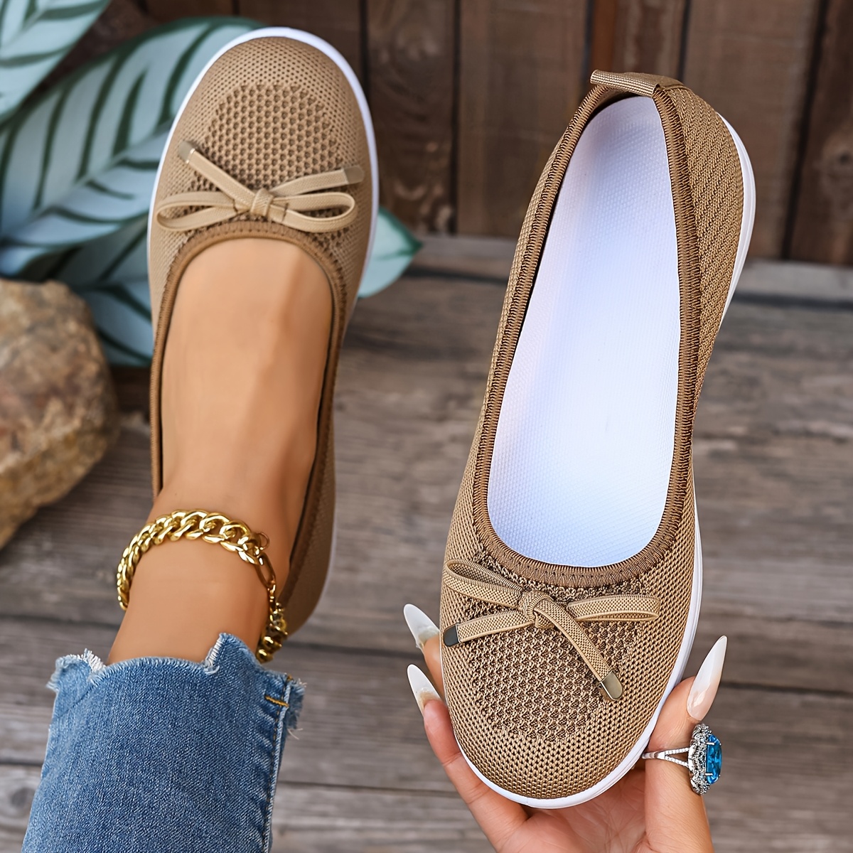 womens spring fashion solid color versatile slip on soft sole durable comfortable lightweight sneakers women shoes Product details 0