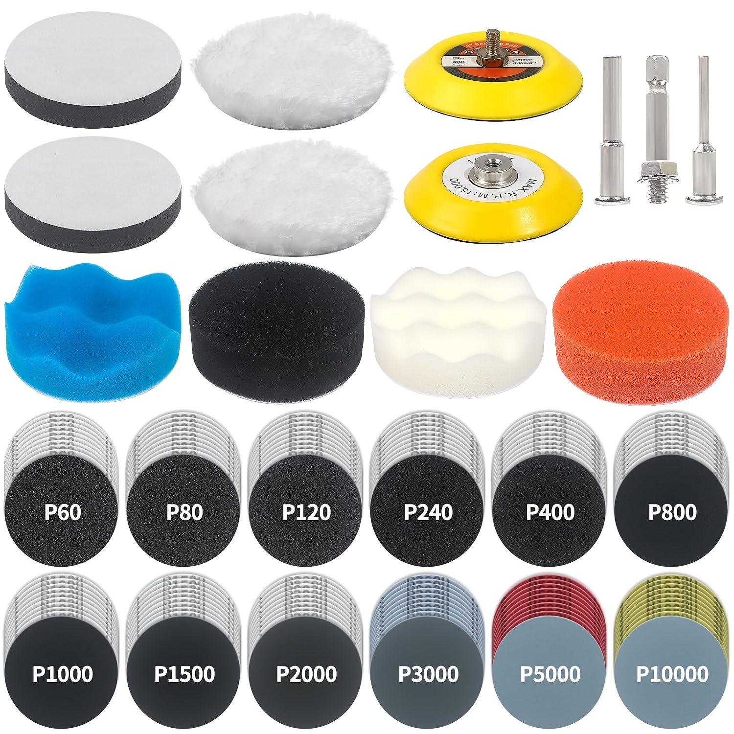 Dremel Polishing Kit 100-Piece Polishing Wheel Buffing Pad Set For Dremel & Rotary Tools Buffing Wheel - Foto 13