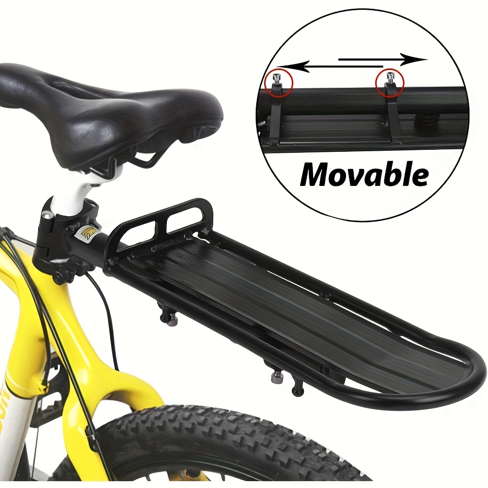 adjustable aluminum bicycle rear rack u hook mount Temu Bahrain