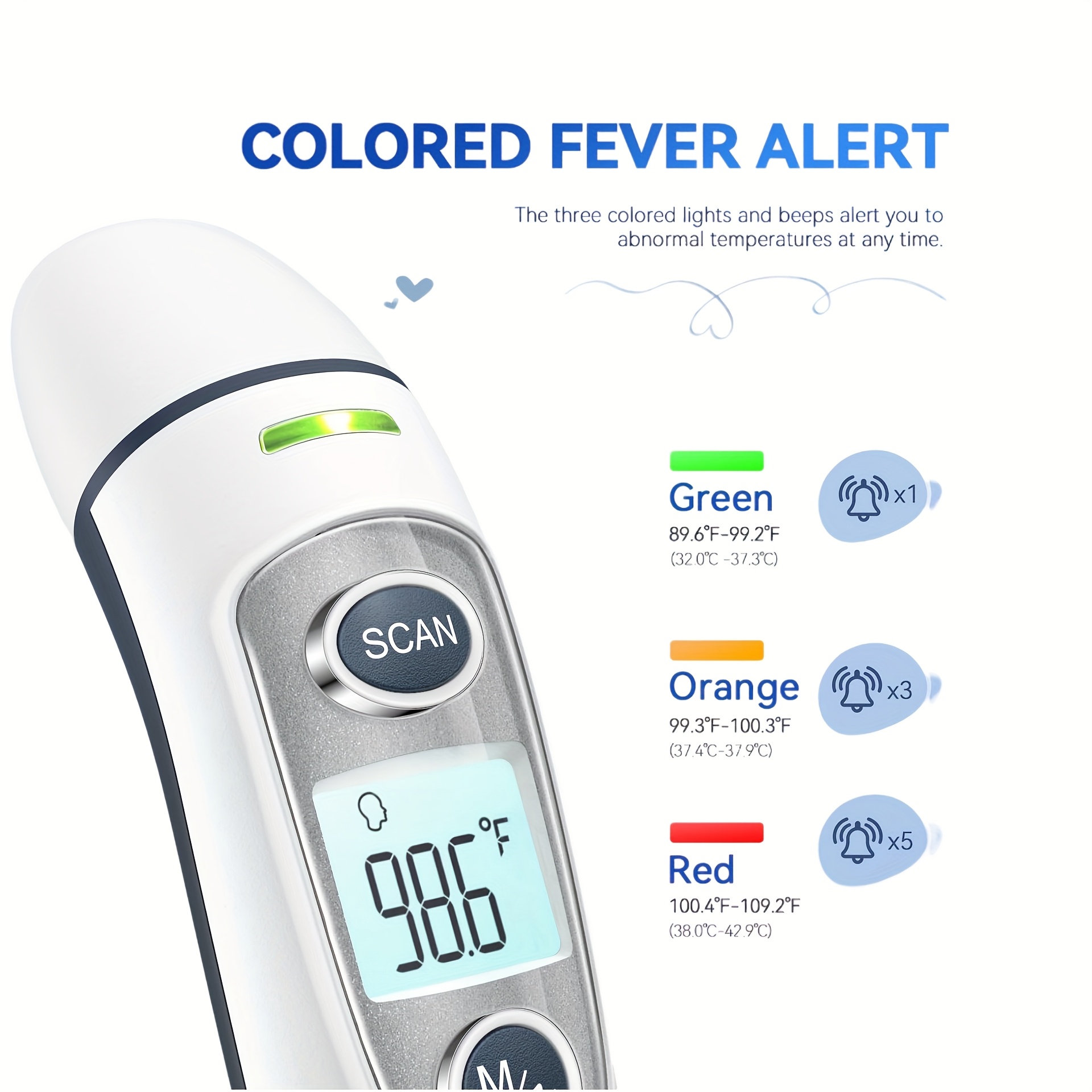Puzxo Three-in-one Digital Infrared Thermometer, Dual-mode (forehead And Ear) - 1-second Temperature Measurement, LCD Display, Automatic Mode, Memory Storage, Suitable for Adults, Travel, Homes, Clinics And Hospitals (with 4 Batteries), Hospital Equipment, Portable Thermometer, Compact Design, Reliable Measurement, Forehead And Ear Thermometer, Quickread Thermometer, Adults Thermometer, Family Healthcare