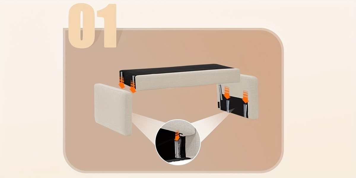 linen sofa with   small 2 seater for living room bedroom office comfy couch with armrests   seat in ashbeige details 5