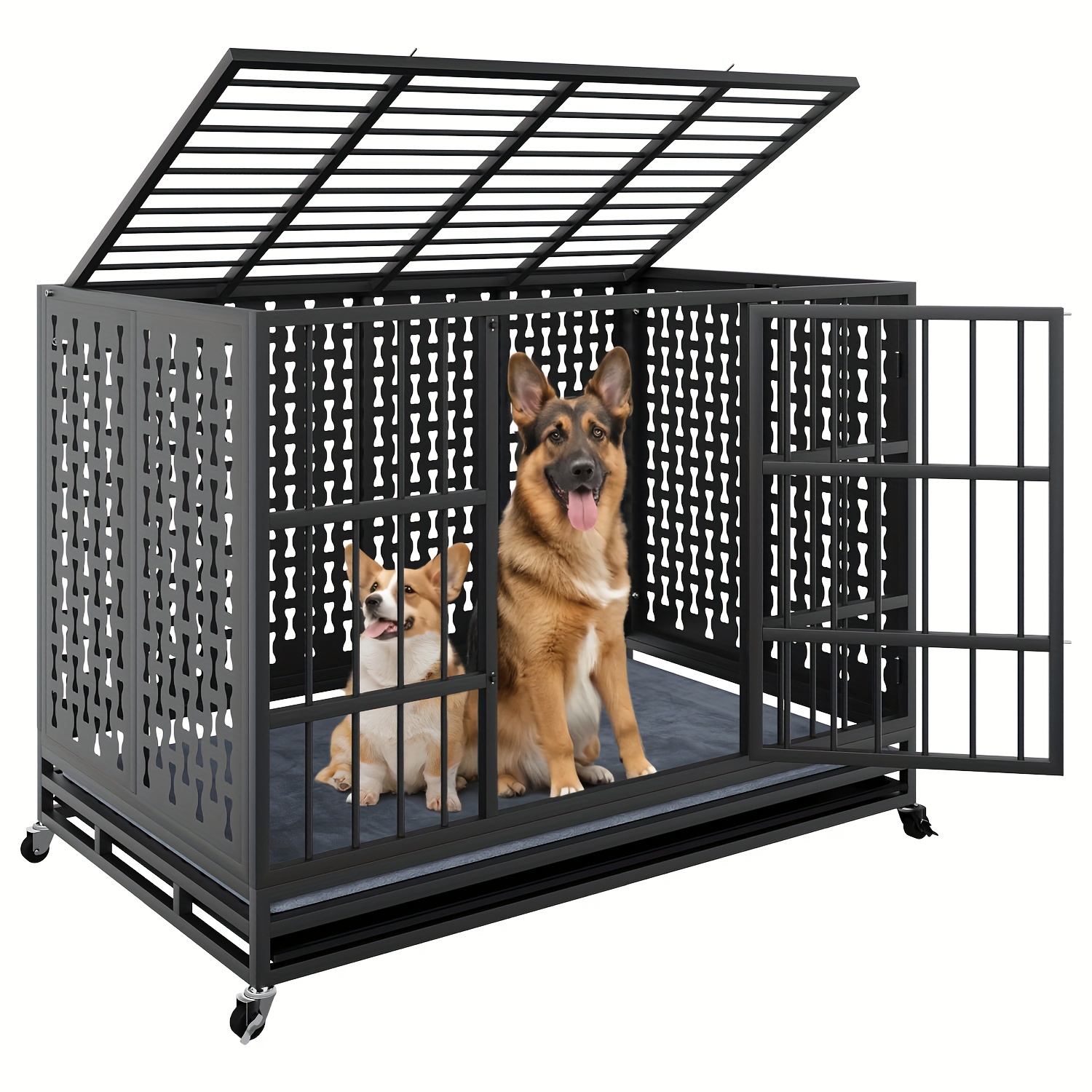 Crate Training German Shepherd Dog Cage Size Sturdy Breathable 4XL