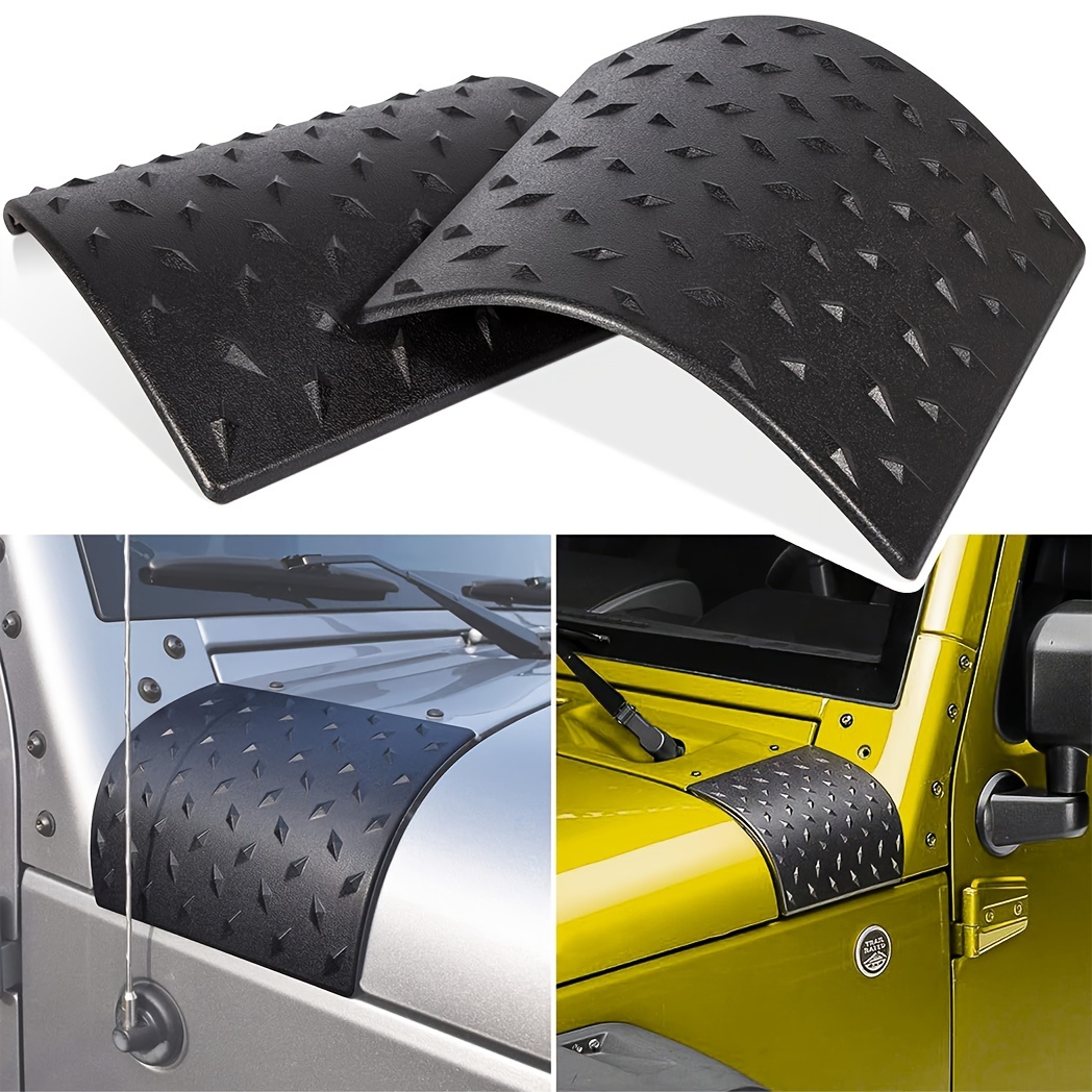 TEMU 2pcs Armor Cowling Coated For Wrangler Jk Jku X & 2/4 2007-2018
