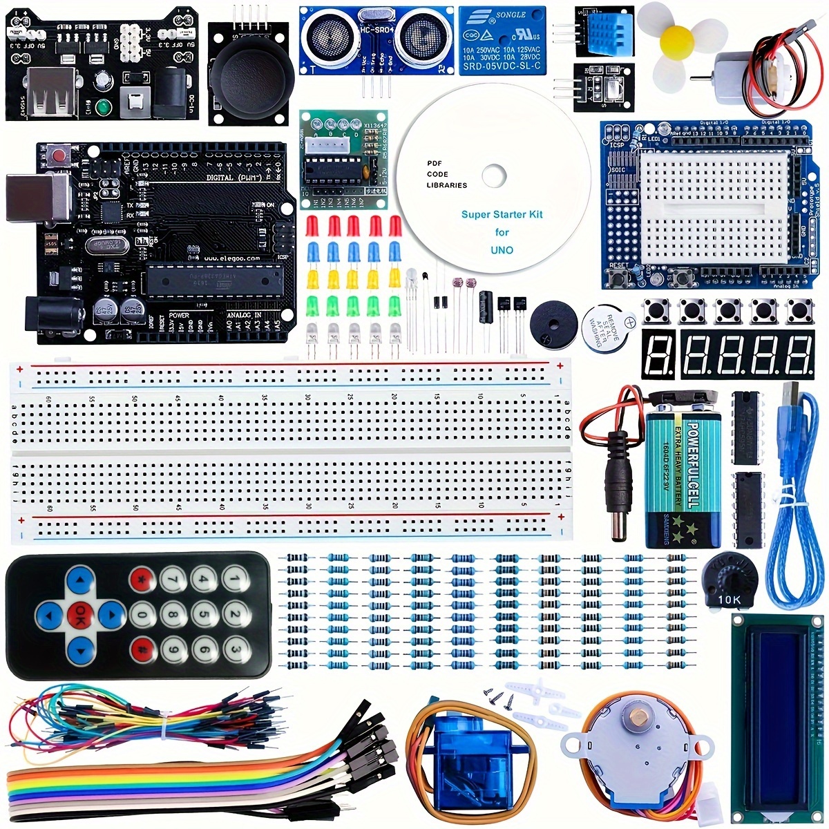 

Super Starter Kit Uno Mega2560 Project With Lcd1602 Battery 24 Lessons Pdf Tutorial Learning Suite With Retail Box