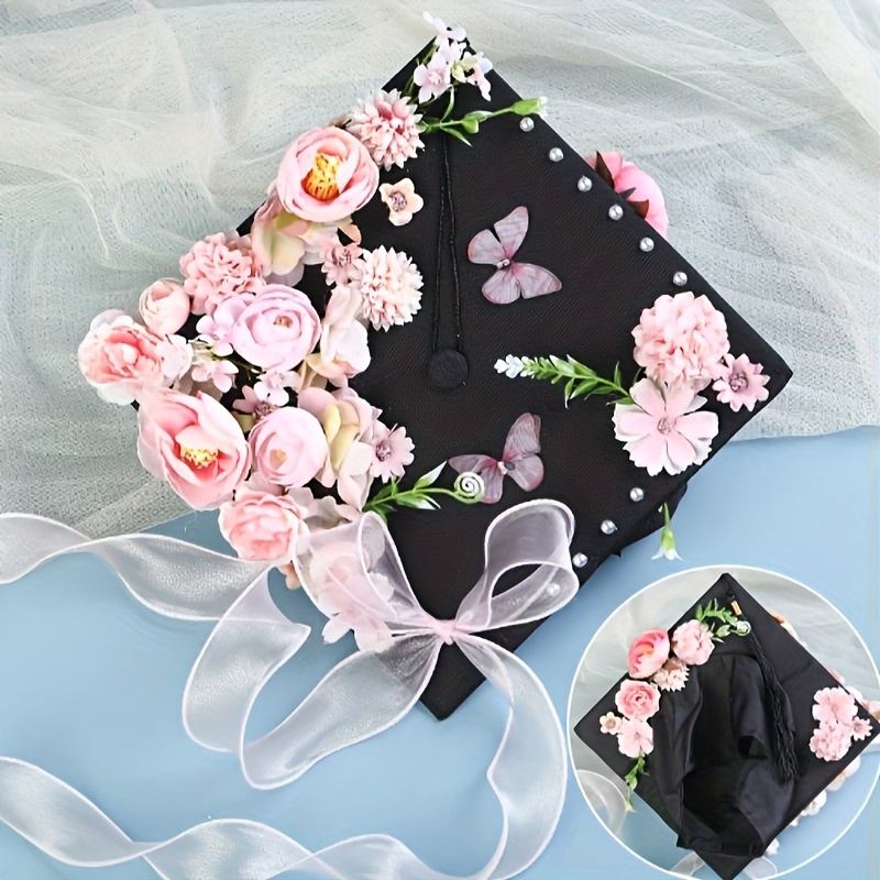 cap wearing flower diy handmade material package Temu Oman