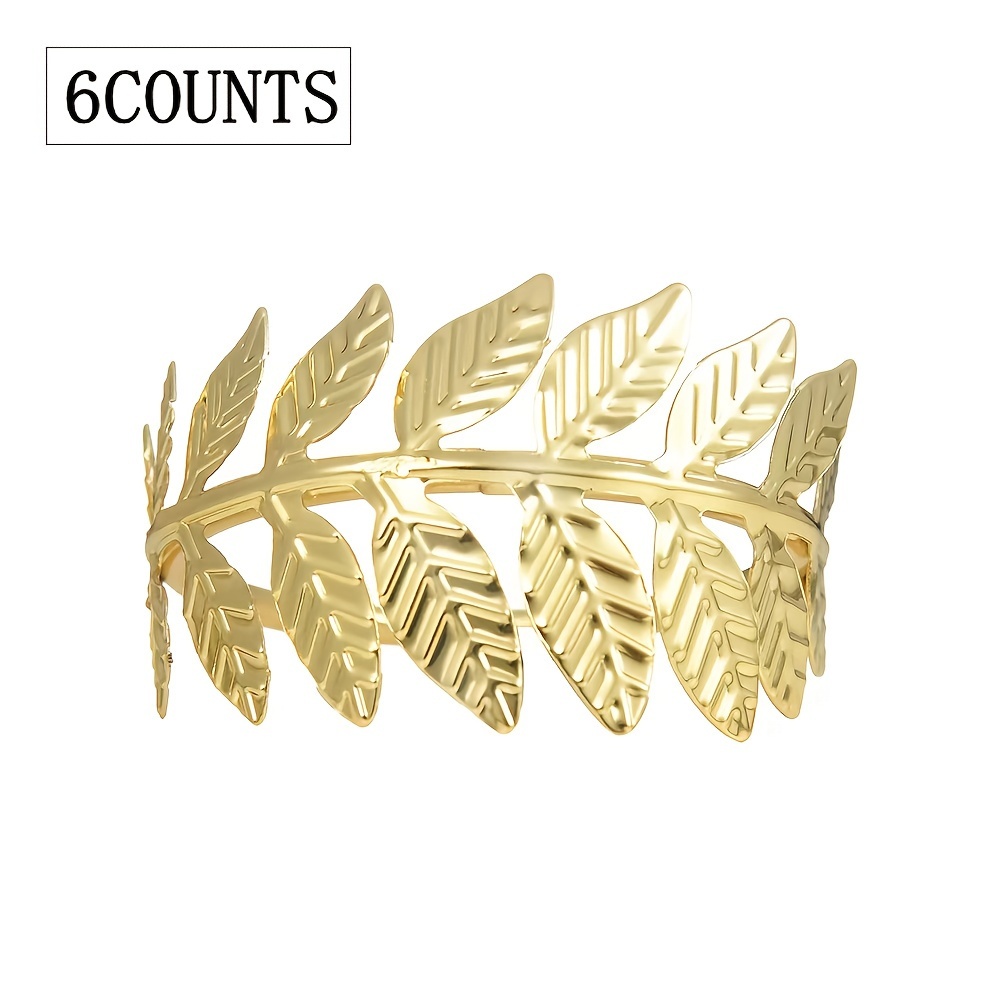 Creative Napkin Rings In Tree Branch Shape For Wedding Table Decoration Set Of 6pcs