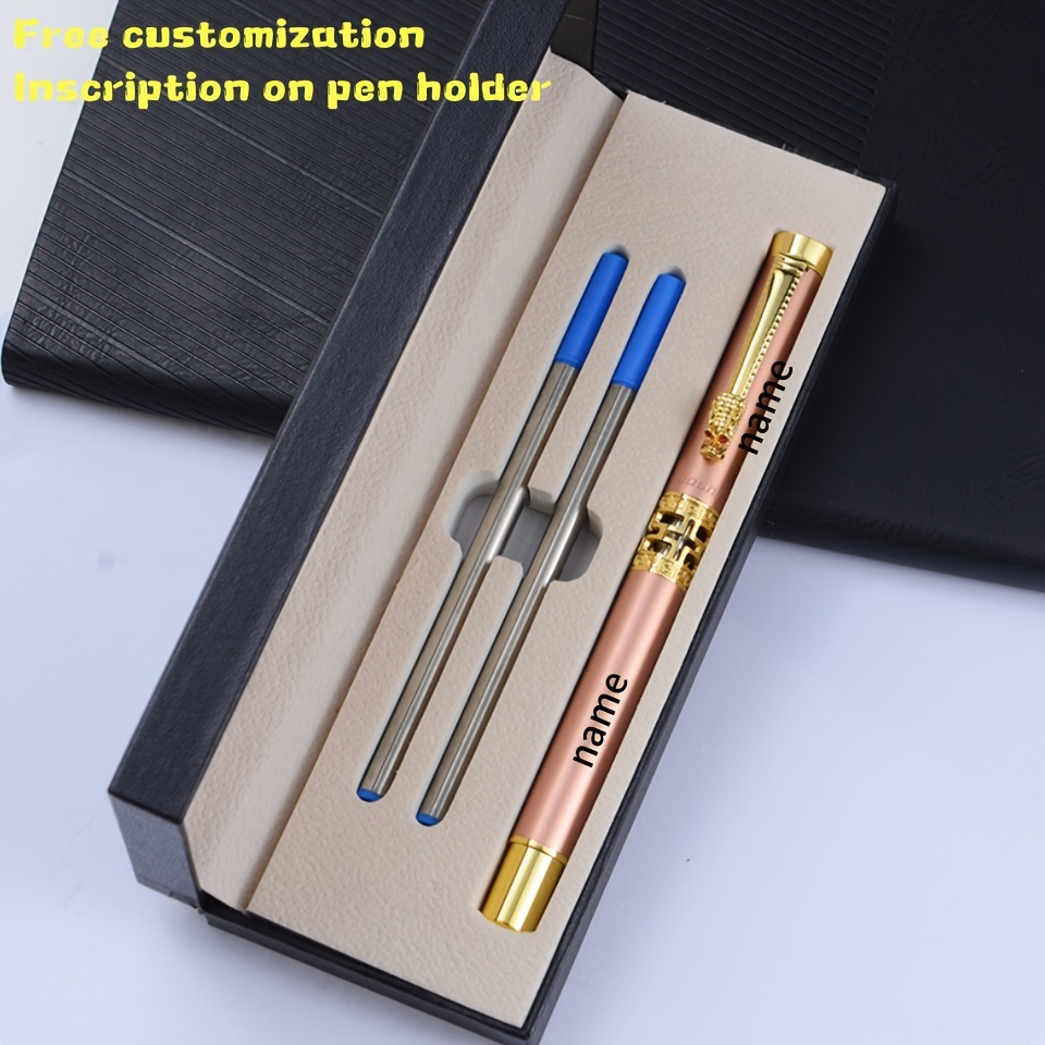 

Stainless Steel Metal Gem Pen With 2 Refills For Daily Writing And Signing, Birthday Gifts/father's Day/thanksgiving/christmas/birthday Gifts/gifts /relatives//colleagues, Round Ball Pen