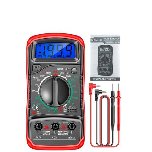 meiglobal digital multimeter with auto range backlight ac ammeter volt ohm tester thermocouple and combination display portable multimeter for electrical testing multimeter for electrical testing durable construction