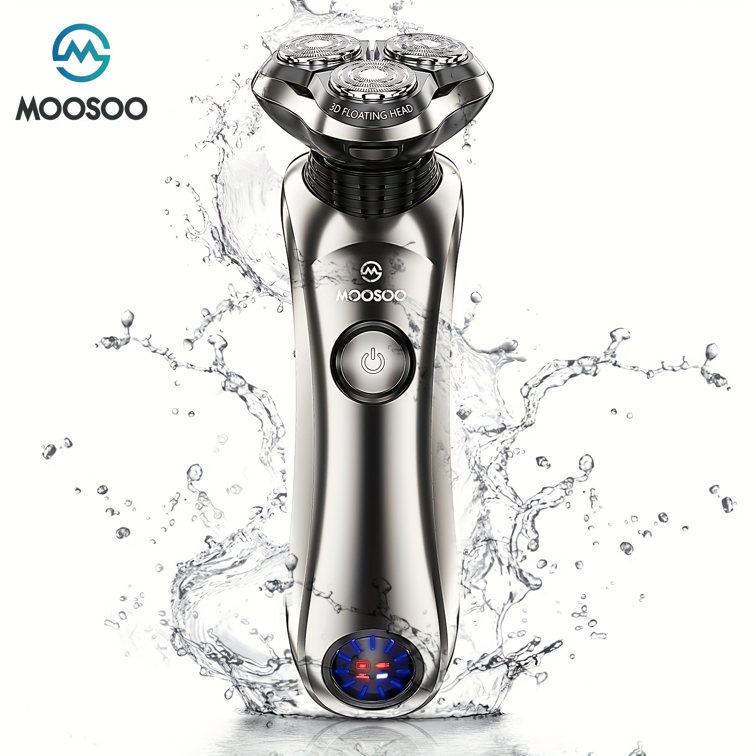 

Moosoo Electric Shaver For Men, Wet/dry Men's Electric Razor With Clean , Precision Trimmer, 5 Mins Fast Charging Technology, Lcd Display, Perfect Gifts For Men Dad