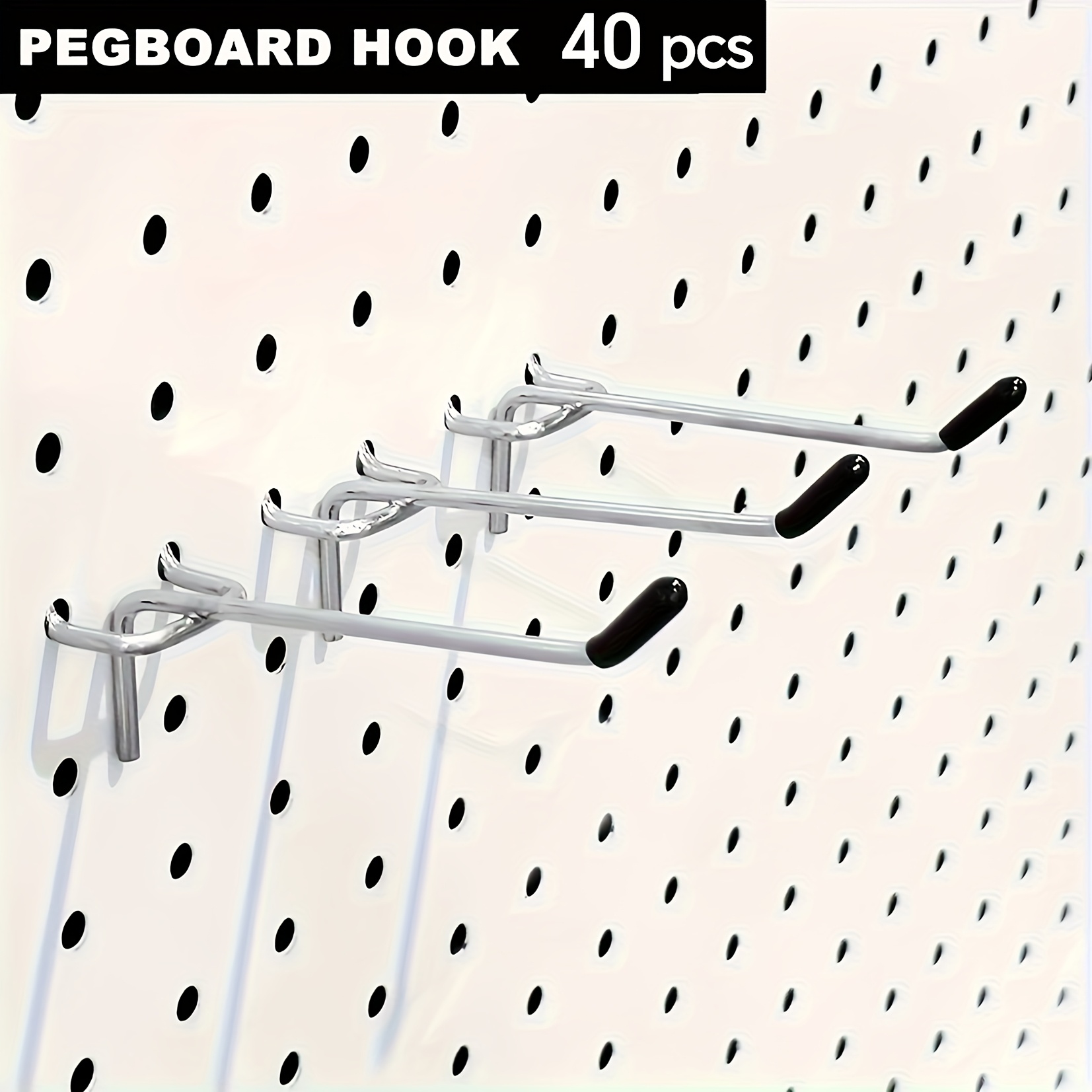 

20pcs Heavy- Pegboard Kit - Organization, Tool Storage, And - Metal Pegboard Accessories For Efficient Storage