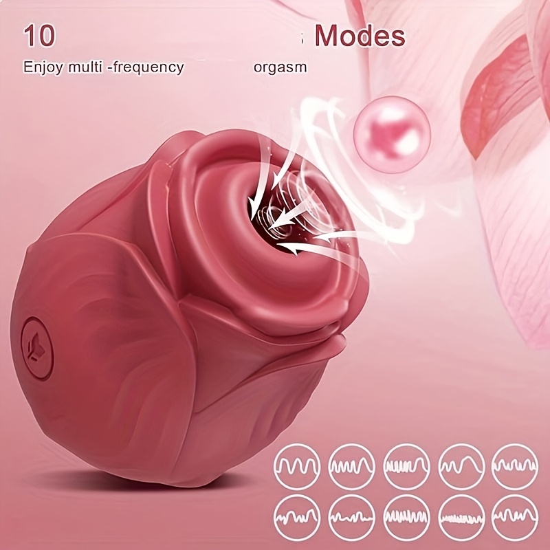 1pc app control rose | sucking adult toy, nipple stimulation, body-safe usb  rechargeable, nice gift for her | Check Out Today's Deals Now | Temu