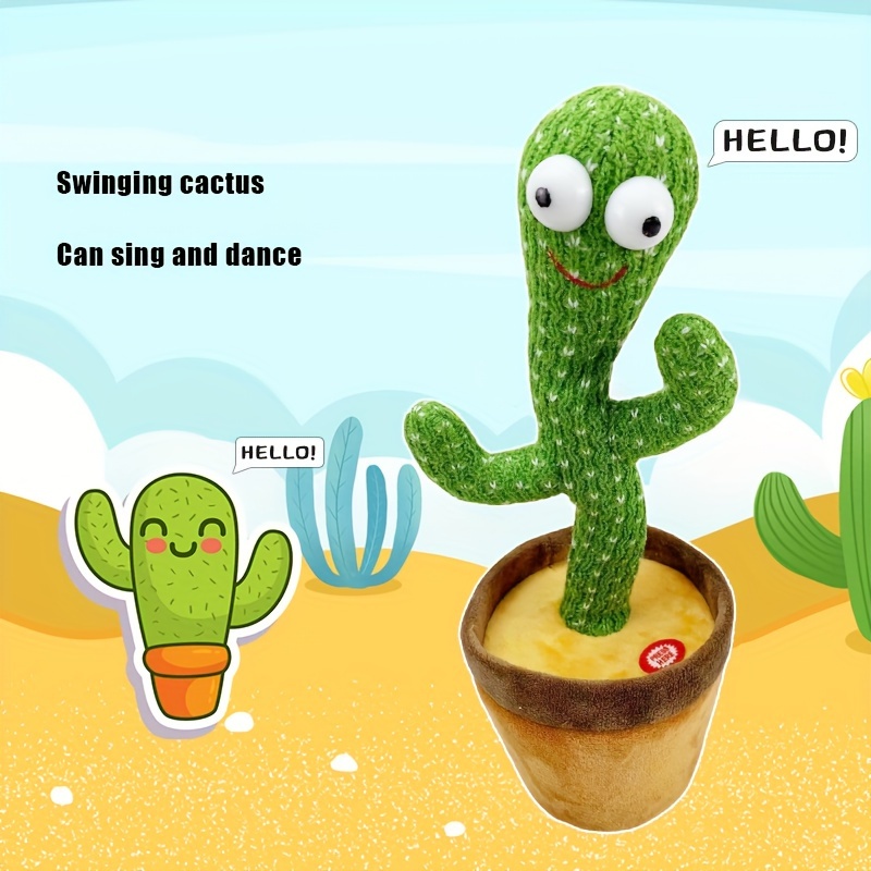 Talking Cactus Toy Bailando Cactus Toy Iluminación Cantando - Temu Mexico