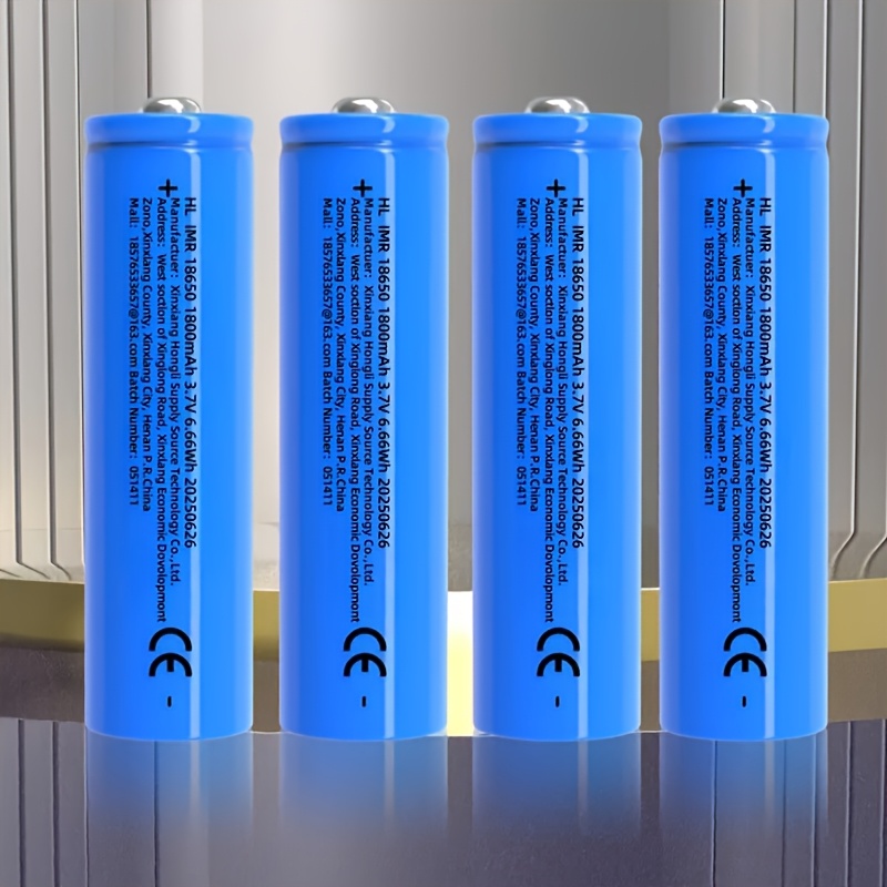 18650 lithium-ionen-akku, 1800mah, 3.7v, wiederaufladbar, metallisch-mattes  , knopfzelle, für stirnlampen, streamer, ventilatoren, solarleuchten, taschenlampen, uhren, haushaltsgeräte, reisen - keine aa/aaa