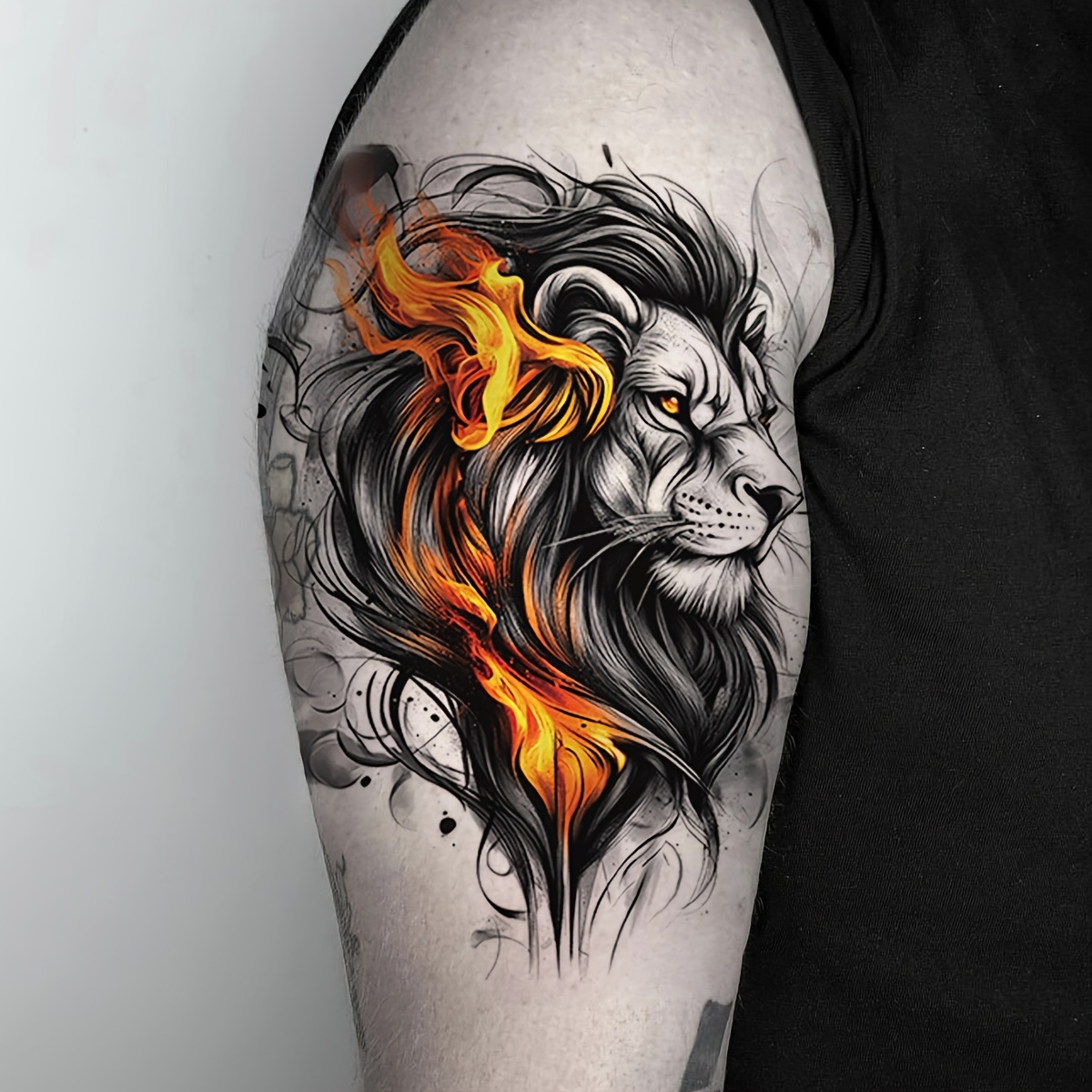 lion tattoos men - Poland, image size:1200x1200