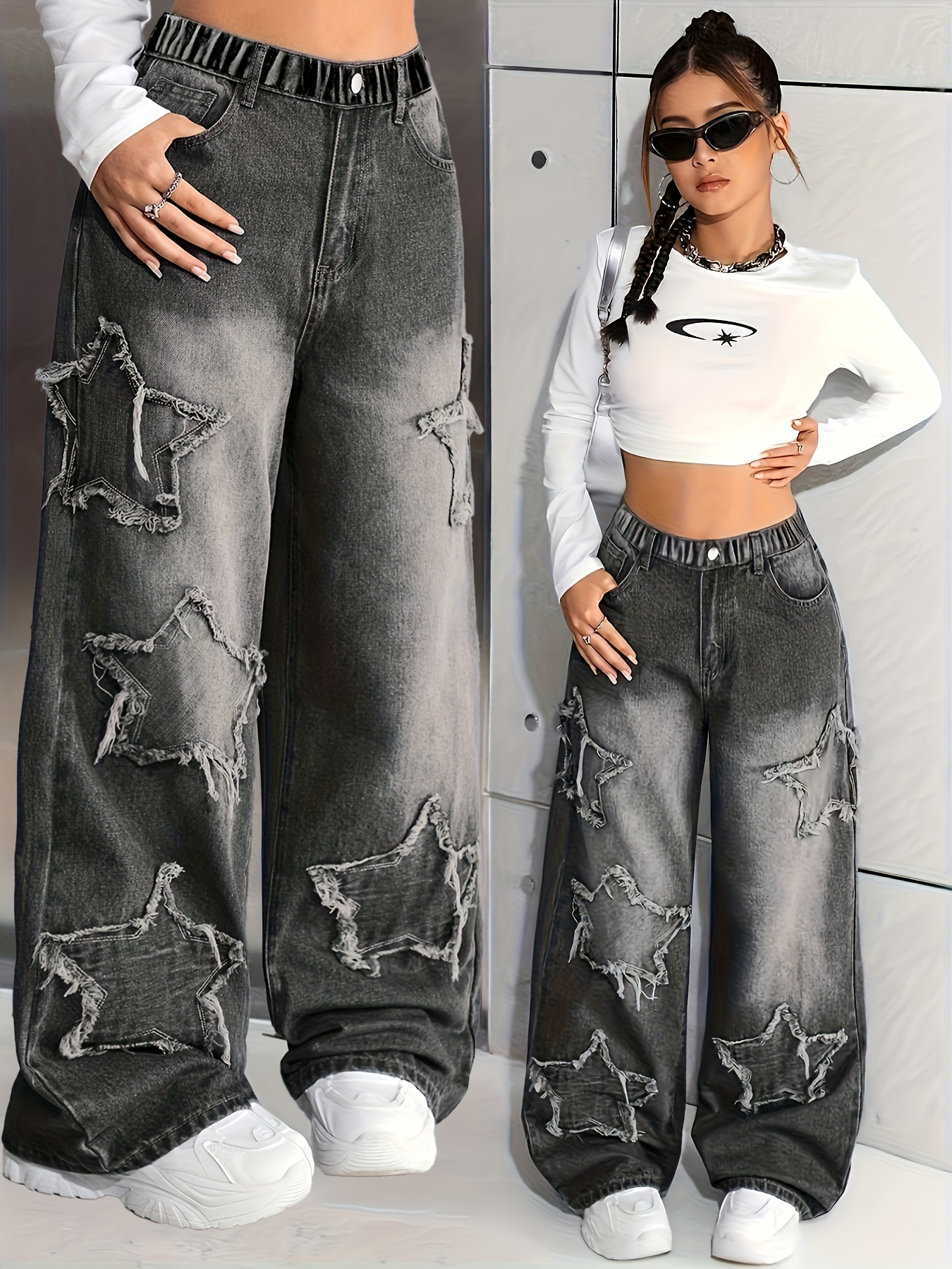 young girl y2k style design straight leg - Temu Mauritius