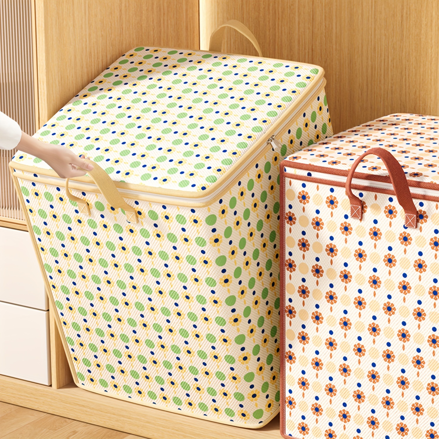 

1 Small Big , Extra Large Laundry Storage Bag, Foldable Extra Large Quilt Bag, Suitable For Toys, Clothes, Quilt Storage Spring Decoration