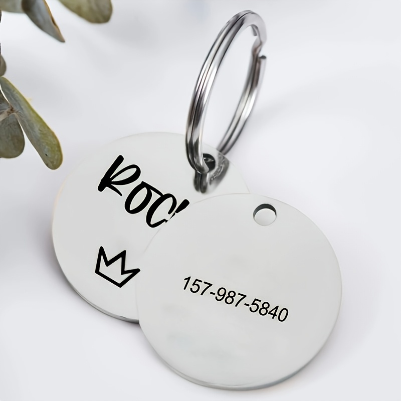 Custom 30Mm Round Dog Tag with Multiple Patterns Available
