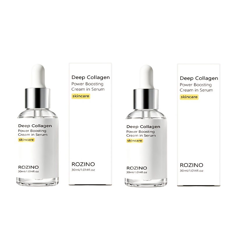 Image of Skincare 2pcs Deep Collagen , Improves Facial , Sagging , Lines, , Delays Early Signs Of Aging, Provides Long-lasting Hydration, Repairs Dry Skin, Leaving Skin Smoother, , More , And Translucent