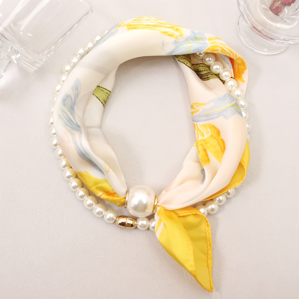 TEMU 2pcs Set New Style Scarf, Versatile European And Light Luxury Artistic Neck Warmer Scarf