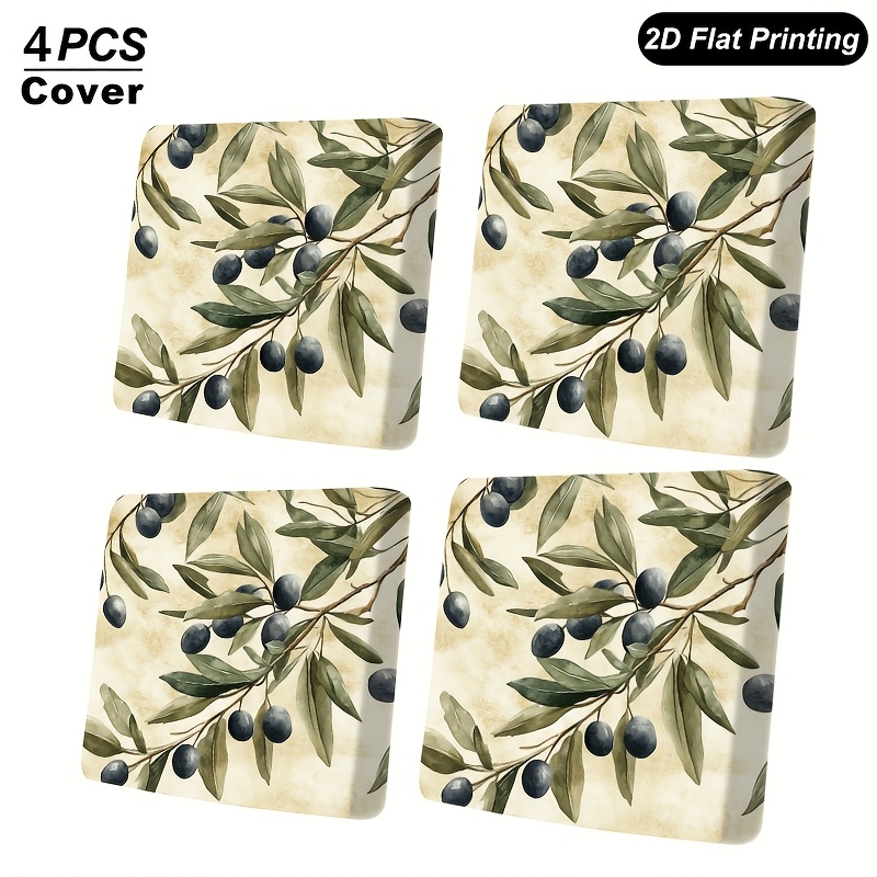 TEMU 4pcs Outdoor Sofa Cushion Covers With Elastic Band Closure, Sectional Sofa Cover Suitable For Garden, Park, Indoor And Outdoor Sofa Cushions