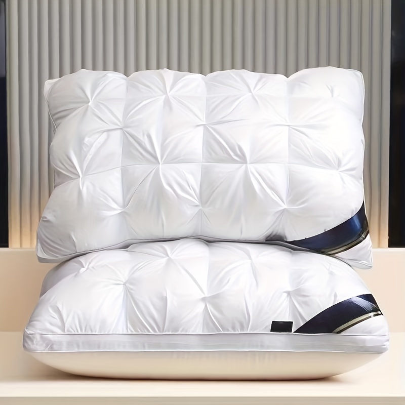 E-shop 1/2/4 Stück Luxuriöse Ergonomische Verstellbare - Stützende Nackenauflage mit Anti-Kollaps-Design, Maschinenwaschbar, für alle Schlafpositionen,