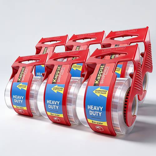 3 roll heavy duty packaging tape silent operation 2 7 inches x 3 9 inches strong pvc tape suitable for transportation packaging and storage