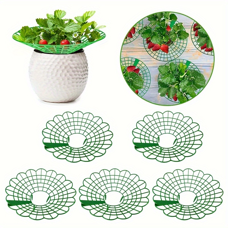 

1/3/5pcs, Strawberry Supports Round Strawberry Growing Racks Plastic Plant Stand Vegetable Frame Holder For Home Garden Supplies