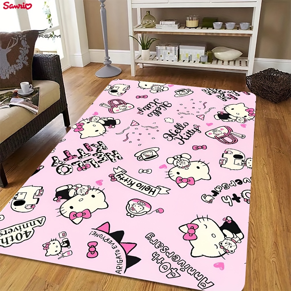 

1pc Hello Kitty Bathroom Mat, Absorbent & Quick-drying Kitchen Floor Carpet, Non-slip & Super Soft Entry Doorway Floor Rug, For Bathroom Bedroom Kitchen Living Room, Ideal Bathroom Supplies