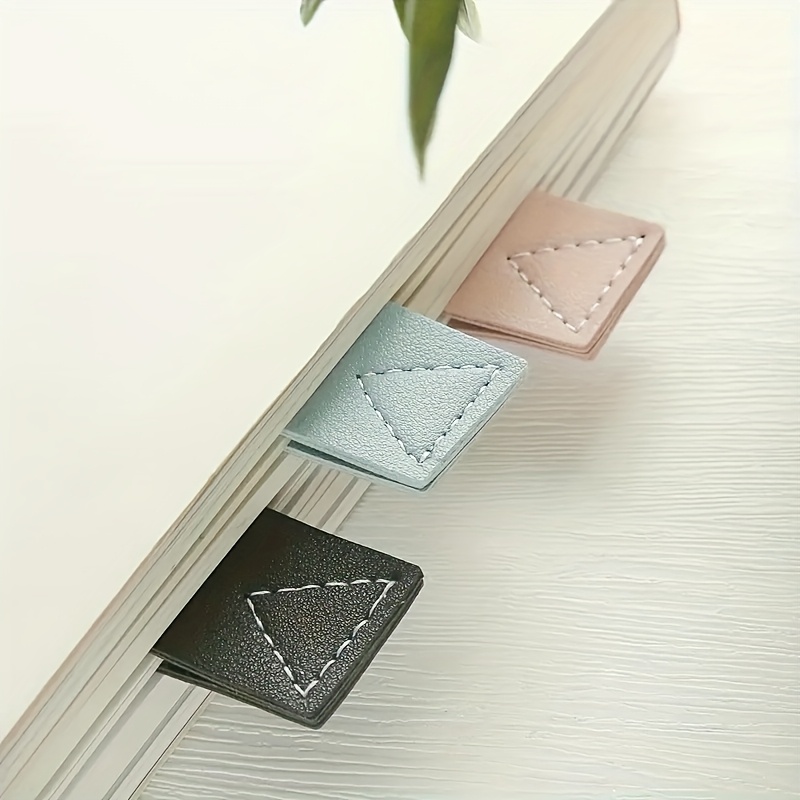 Vantoo Marcadores De Cuero Para Hombres Y Mujeres, Marcadores De Página Hechos A Mano Para Lectura De Libros, Regalo Para Escritores Lectores (negro 1