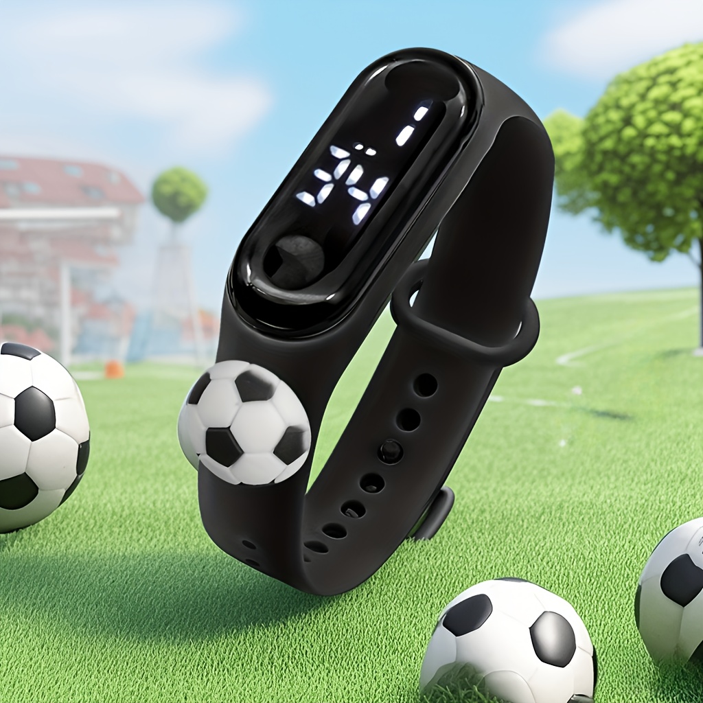 Smart Soccer Ball Electronic Watch for Trendy Sports Lovers