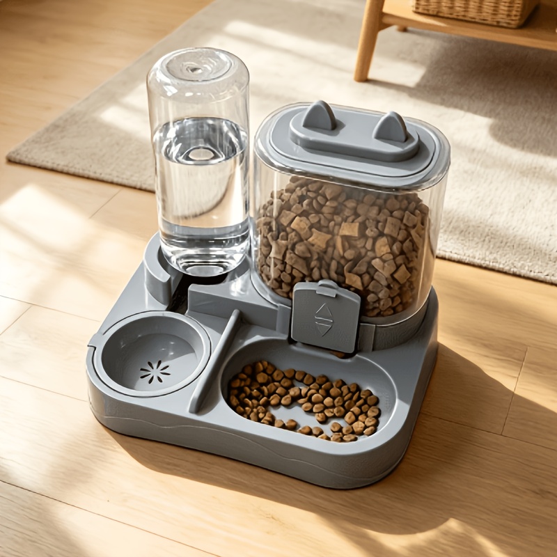 TEMU Distributore 2 in 1 di cibo e acqua a gravit� per animali domestici, nuovo 2026, per e cani di taglia; un design a ciotola separabile per tenere