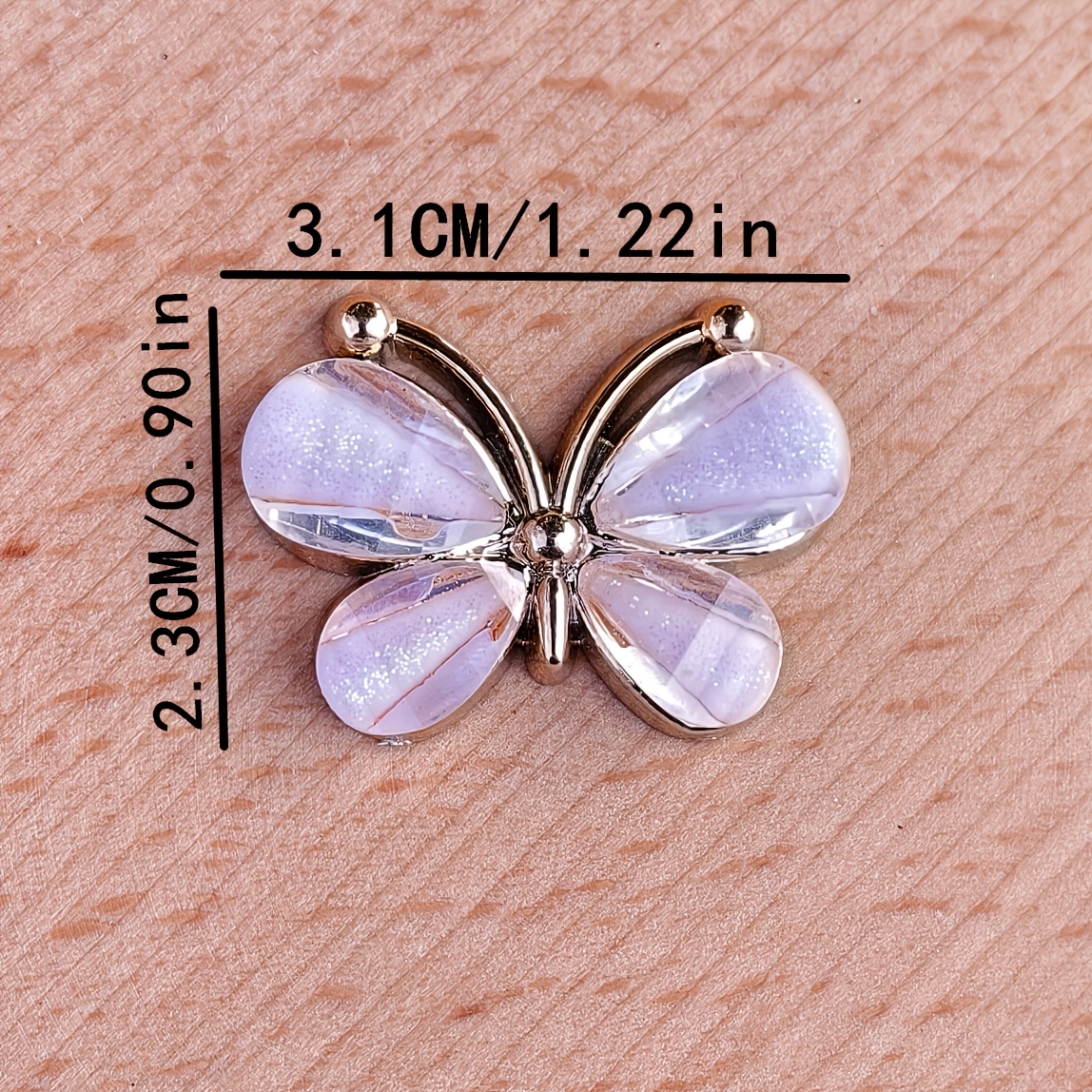 20 Plastic Butterfly Shape Patches for DIY Projects