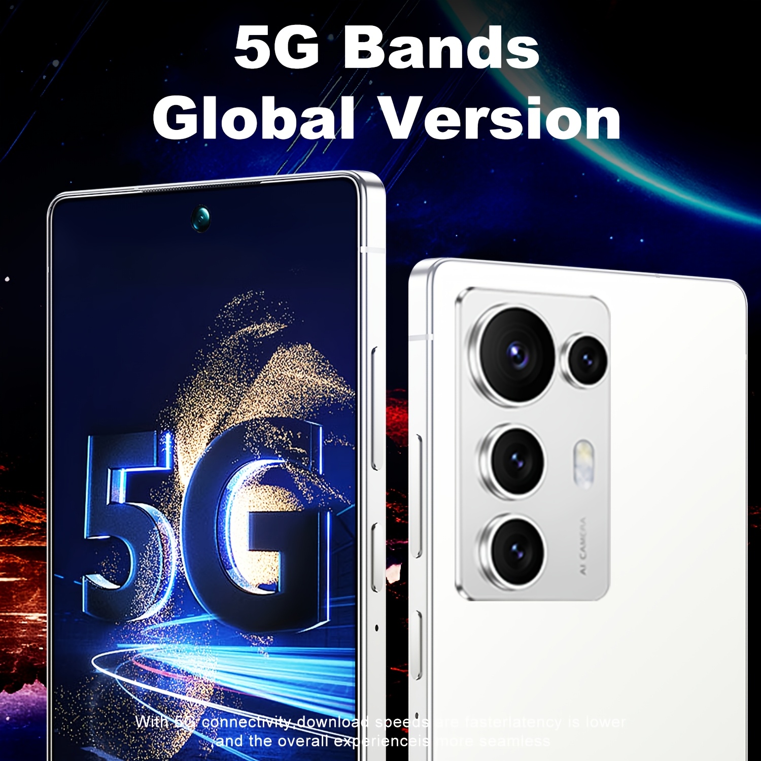 smartphone mini ipad sbloccato 5g,   display hd da 7,5 pollici, 6gb   + 128gb rom,    , fotocamera hd,   sim, riconoscimento facciale, ricarica type-c,   integrato, gps  . accessori completi con custodia  , pellicola   per   Dettagli dell'articolo 0