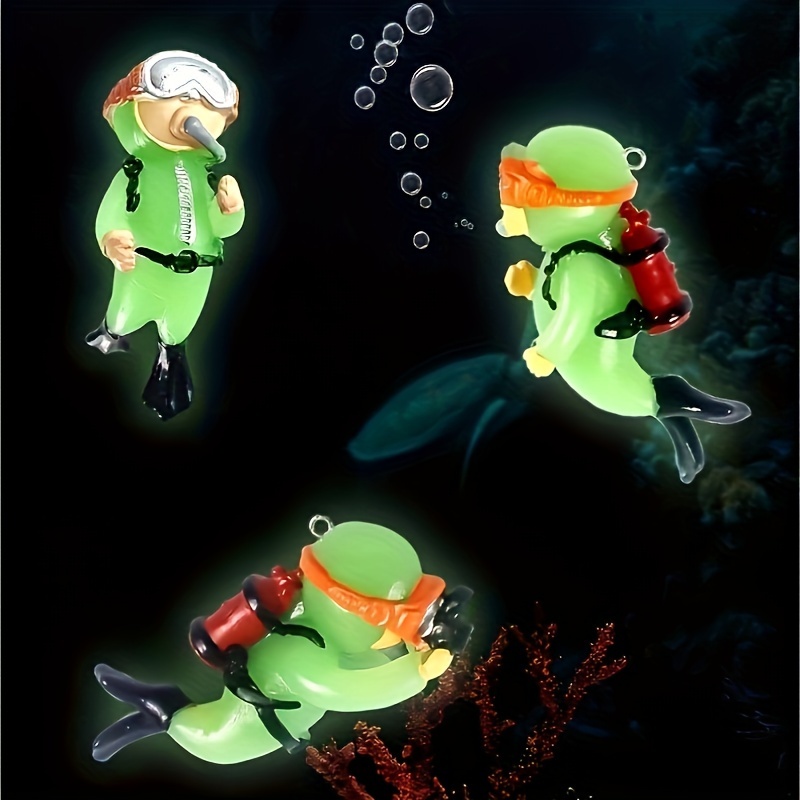 

-the-dark Aquarium Ornament, Floating Pvc Fish Decor With Fluorescent Colors - Ideal For Aquatic Scenery Enhancement