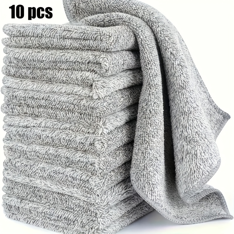 

10-pack Microfiber Cleaning Cloths - Quick-dry, Ultra-absorbent Towels For Kitchen, Bathroom, Car, And Home Cleaning - , Oil-absorbing, Washable - Essential Cleaning Tools Without Electricity