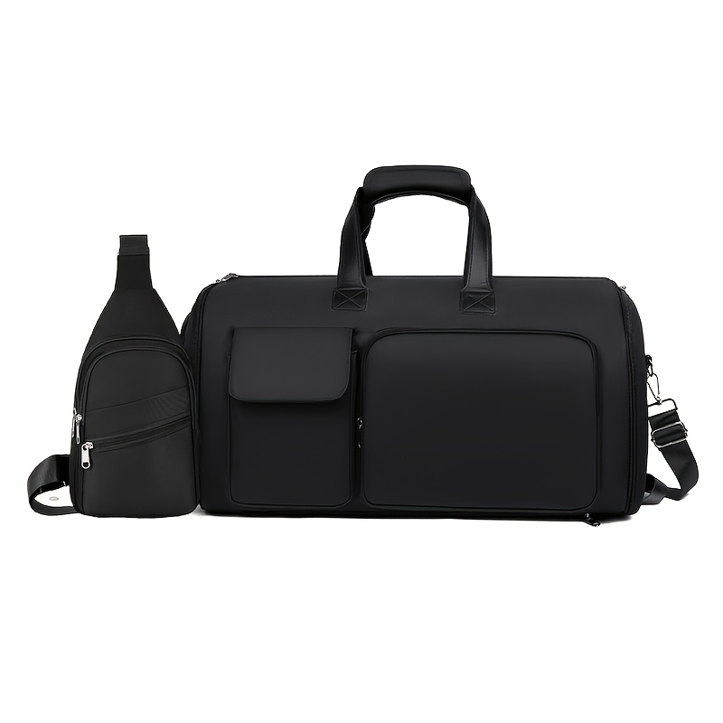 Moqueta de Nylon para Mujer, Bolso Multifuncional con Compartimento Separado Seco/Húmedo y Diseño de Zona para Zapatos, Mochila de Viaje con Muchas Bolsillos Ideal para Negocios y Viajes - Imagen 5