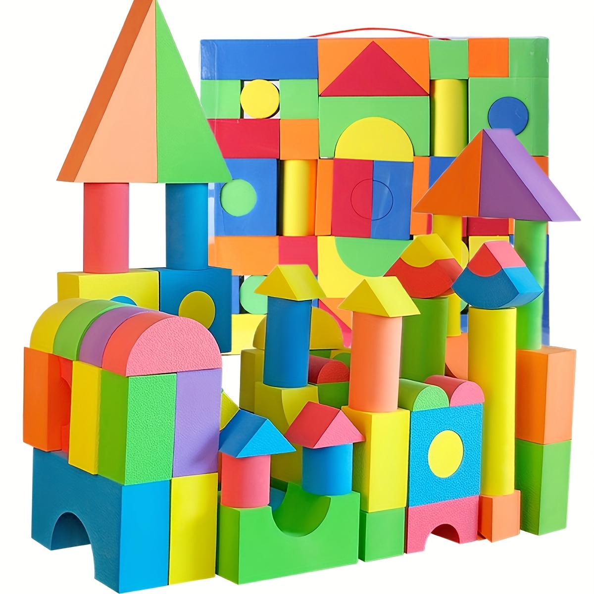 colorful eva foam building blocks for soft stackable fun creative