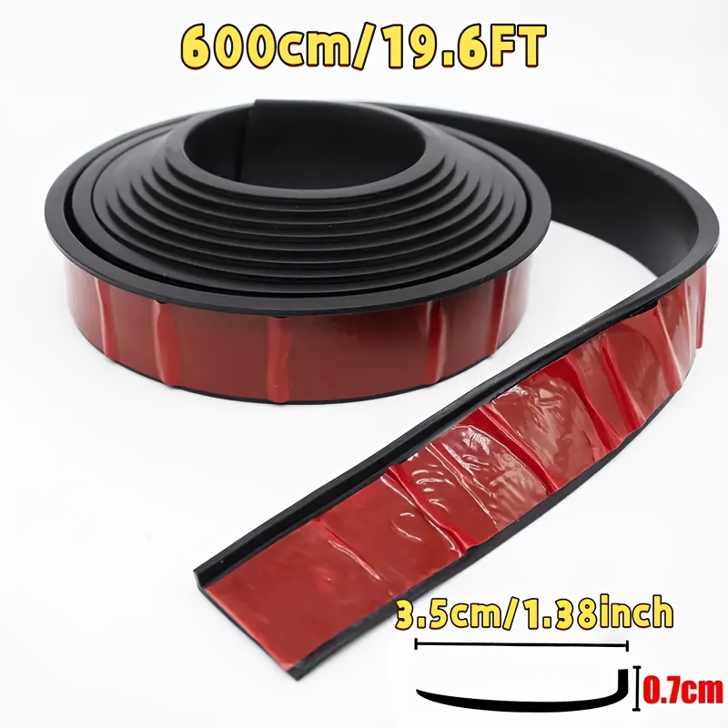 Image of 19.6ft Car Wheel Arch Decorative Fender Flare Horn Arch Wing Spoiler Eyebrow Anti-collision Strip For Pickup Trucks And Suvs, Fender Horn Edge Trim, In 3 Sizes: 4.9/9.8/19.6ft, Polypropylene
