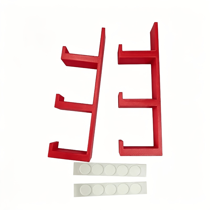 TEMU 2pcs 3-tier Wall-mounted Roll Organizer, Storage Of Plastic Wrap, Aluminum Foil, Baking Parchment And Other Kitchen Rolls, Layered Placement For