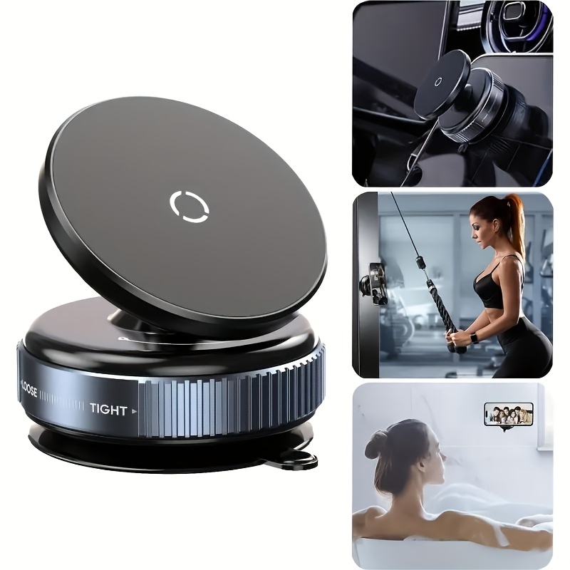 soporte de teléfono magnético   de 360° mejorado, absorción por vacío + absorción magnética, soporte antivibraciones para coche,   para cocina, escritorio,  , fitness, viajes, coche - material aleación de aluminio + pc + abs + tpu, no impermeable,   para plástico de espejo, vidrio, cerámica, soporte de almacenamiento plegable para escritorio, regalo     muy popular, ideal para regalar a   queridos, familiares y   3