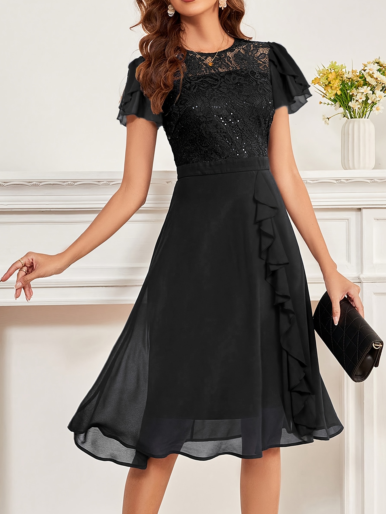 pilcro strapless tulle lace midi dress LIGHT PURPLE A-LINE TULLE MIDI DRESS | CULT MIA main image 1