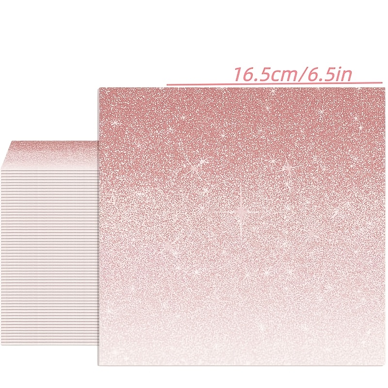 E-shop 30 Stück Roségoldene Party Servietten, Farbverlauf Roségoldene Servietten, Geeignet für verschiedene Partyzubehör wie Mädchen, Frauen, Jubiläen,