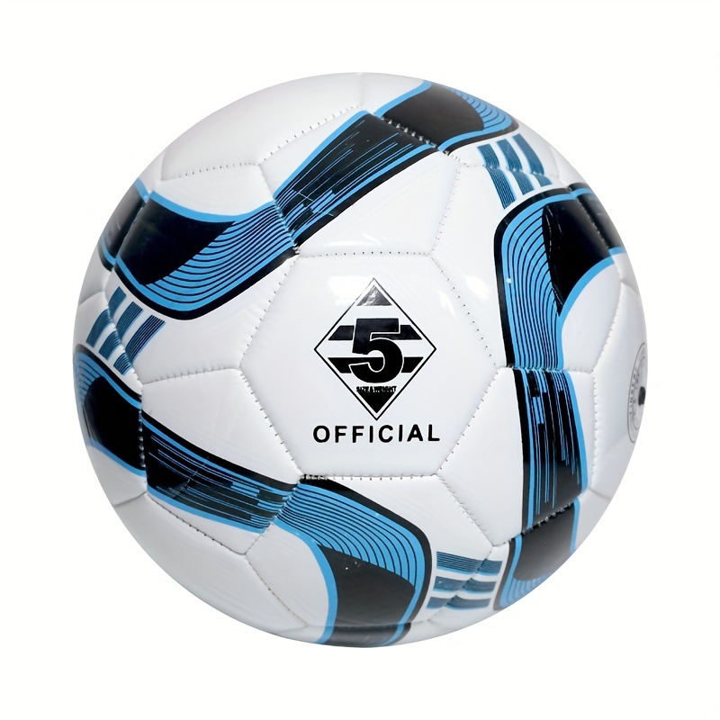 

Size 5 Durable Pvc Soccer Ball - Machine Stitched For Authentic Practice & Recreational Play, Ideal For Teens & Adults