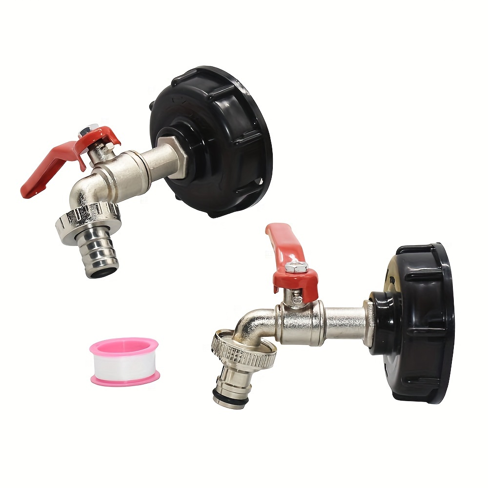 Adaptateur IBC Laiton S60x6 - 1/2" - Robinet Et Raccord Pour Réservoir 1000L - Filetage Fin