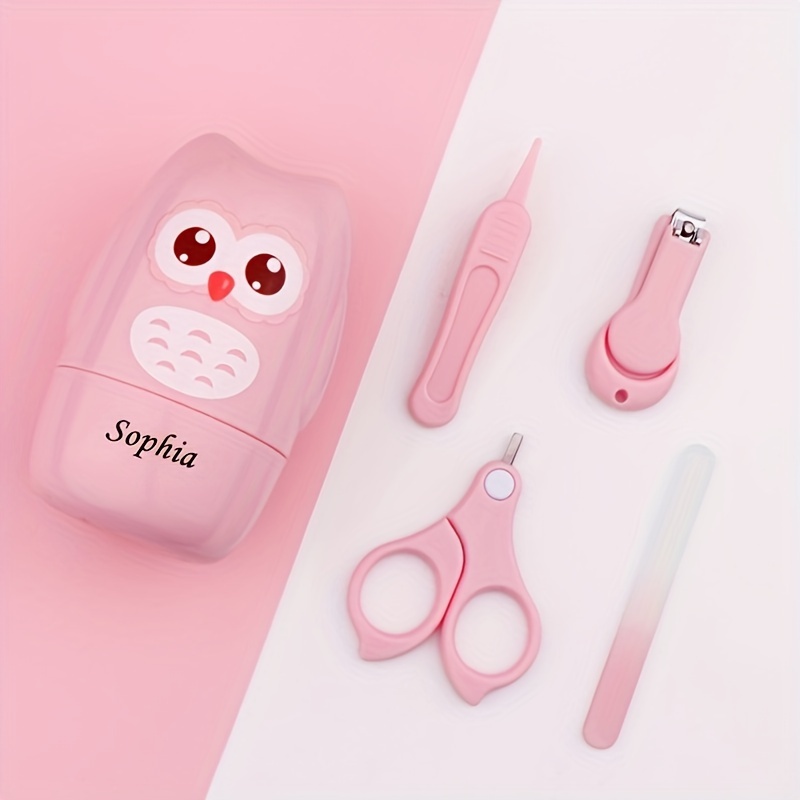 customizable childrens nail clippers and nail scissors 4pcs set childrens nail repair tools details 1