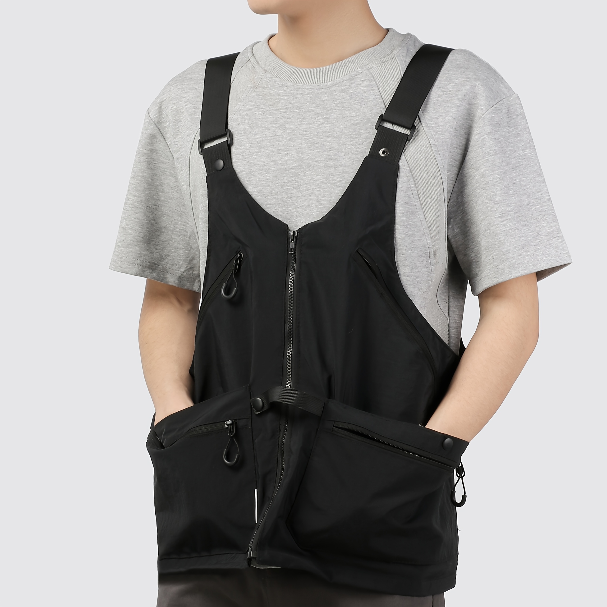 E-shop Herren Outdoor Camping Weste Multifunktionale Fotografie Jacke Angelweste Brusttasche